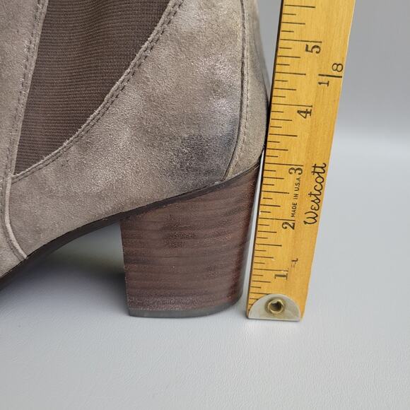 Sofft Women's Welling Boot Size 9.5 Chelsea Block Heel Brown Shimmer Pull On - Picture 10 of 11
